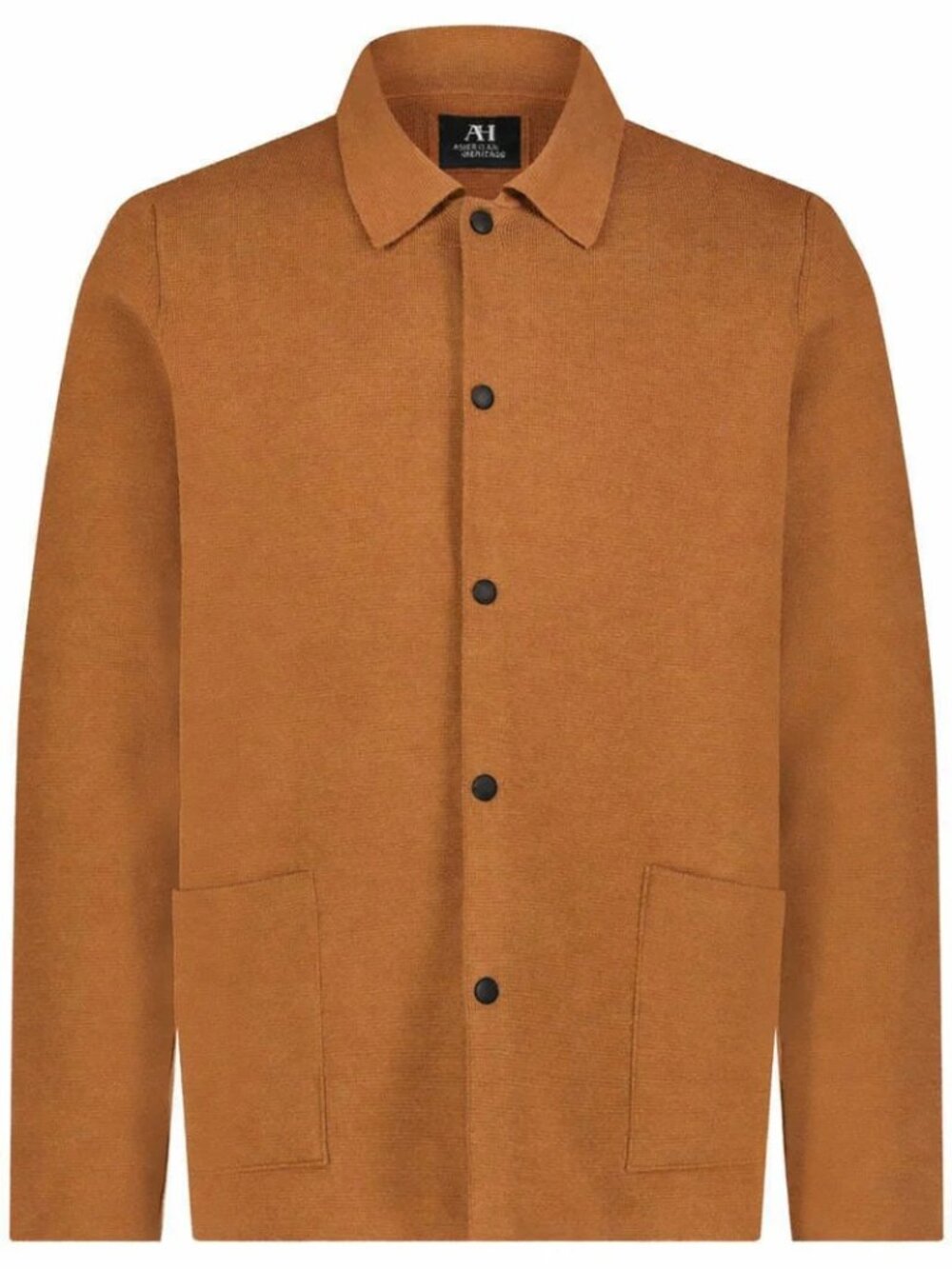 American Heritage Orange Birdseye Sweater Cardigan